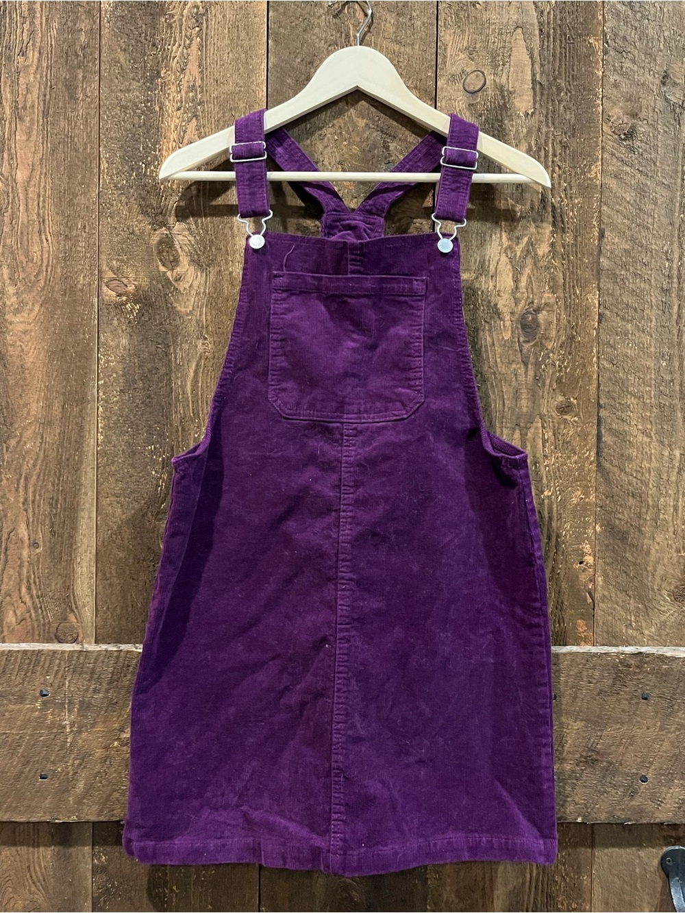 art class Purple Corduroy Kids Overall Dress
